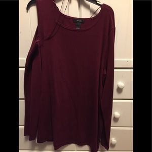 Long sleeve open and one shoulder Bergen